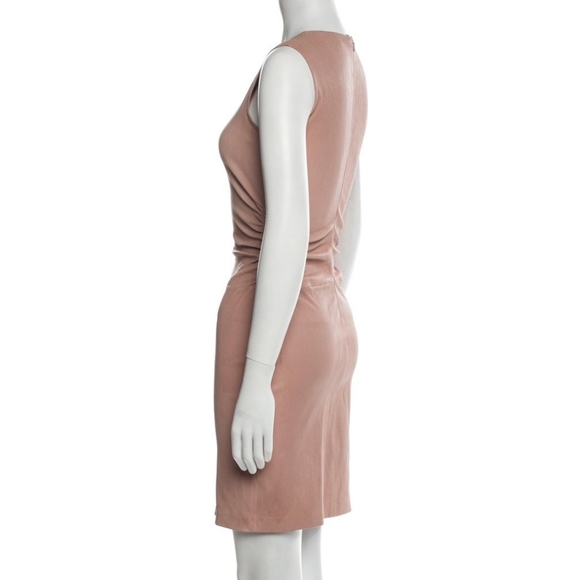 NWT THEORY Lamb Leather Mini Dress - Picture 2 of 4